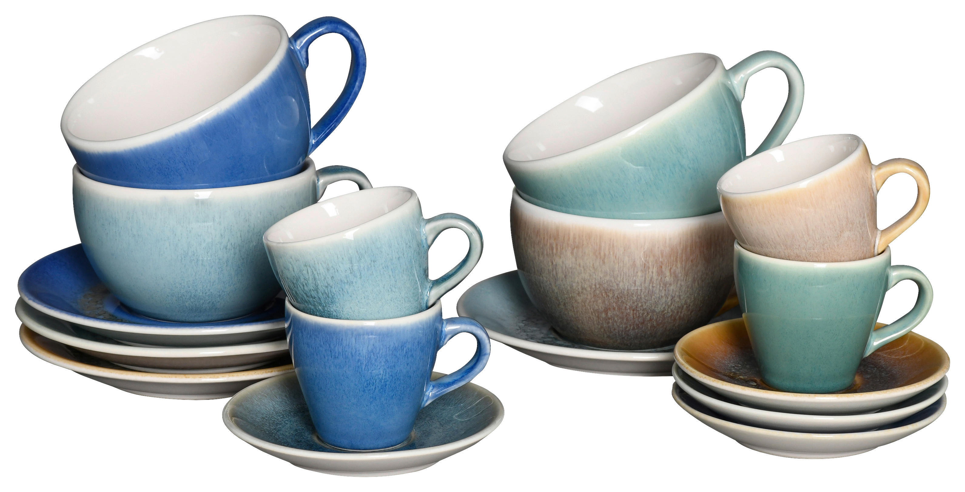 CreaTable Tassen-Set Caldera Caldera - mehrfarbig - CreaTable