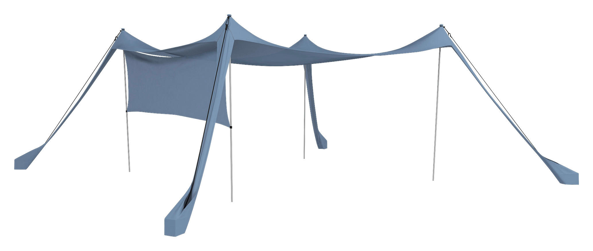 Outsunny Campingartikel B/H/L: ca. 300x300x200 cm Campingzelt - blau (200,00/300,00/300,00cm) - Outsunny