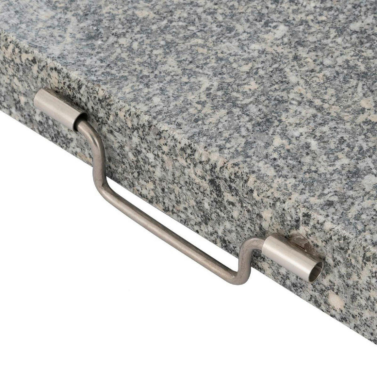 VCM Schirmständer grau Granit B/H/L: ca. 45x6x45 cm Schirmständer - grau (45,00/45,00/6,00cm) - VCM