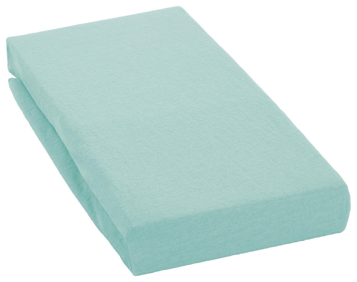 Jersey Spannbetttuch Spannbetttuch_Jersey 100x200cm - mint (100,00/200,00cm)