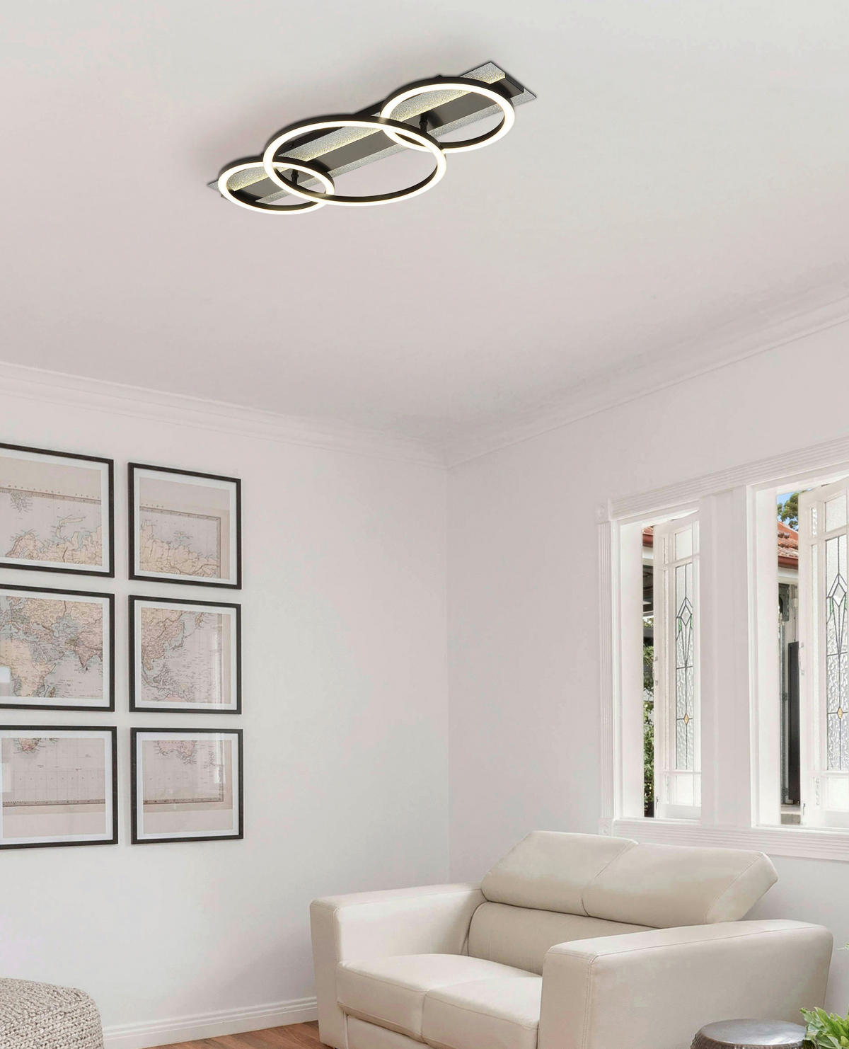 GLOBO Deckenventilator Deckenleuchte-Norberto - schwarz (31,50/10,50/67,00cm) - GLOBO