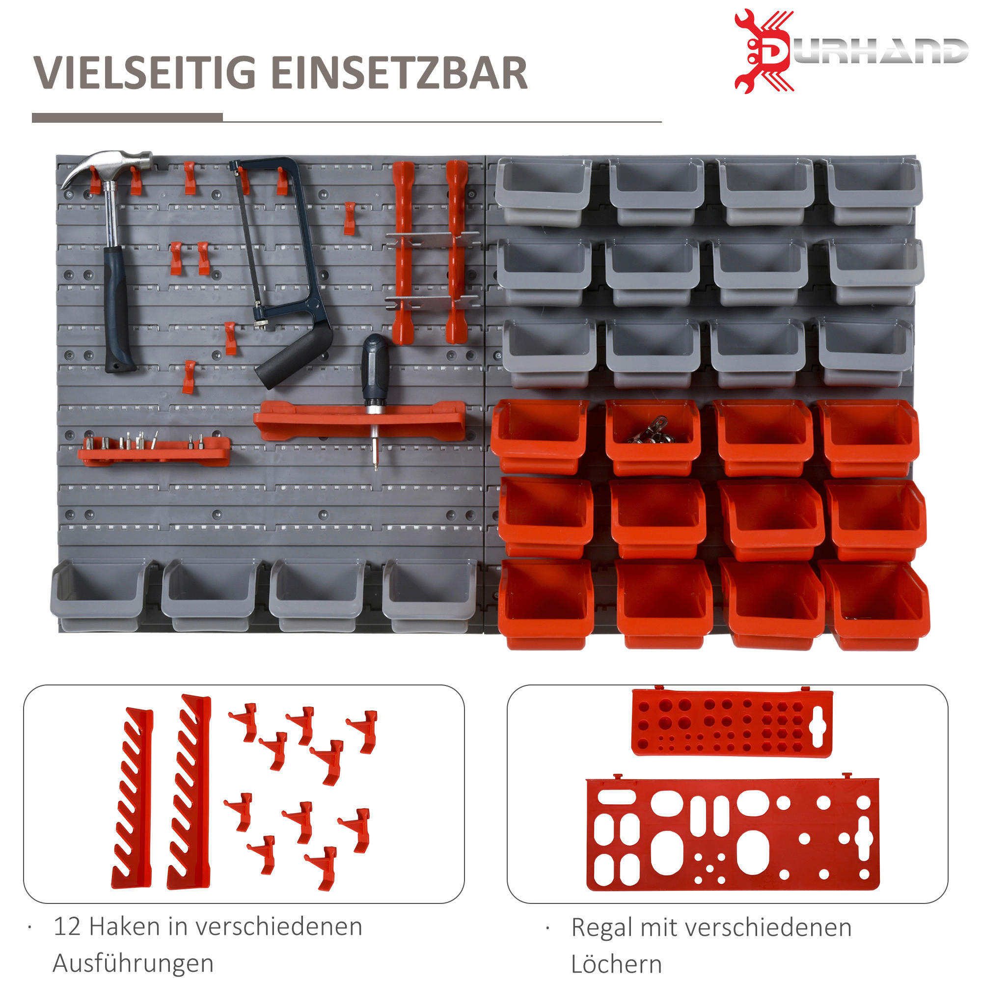 Werkzeugwand-Set 44-teilig rot B/H/T: ca...