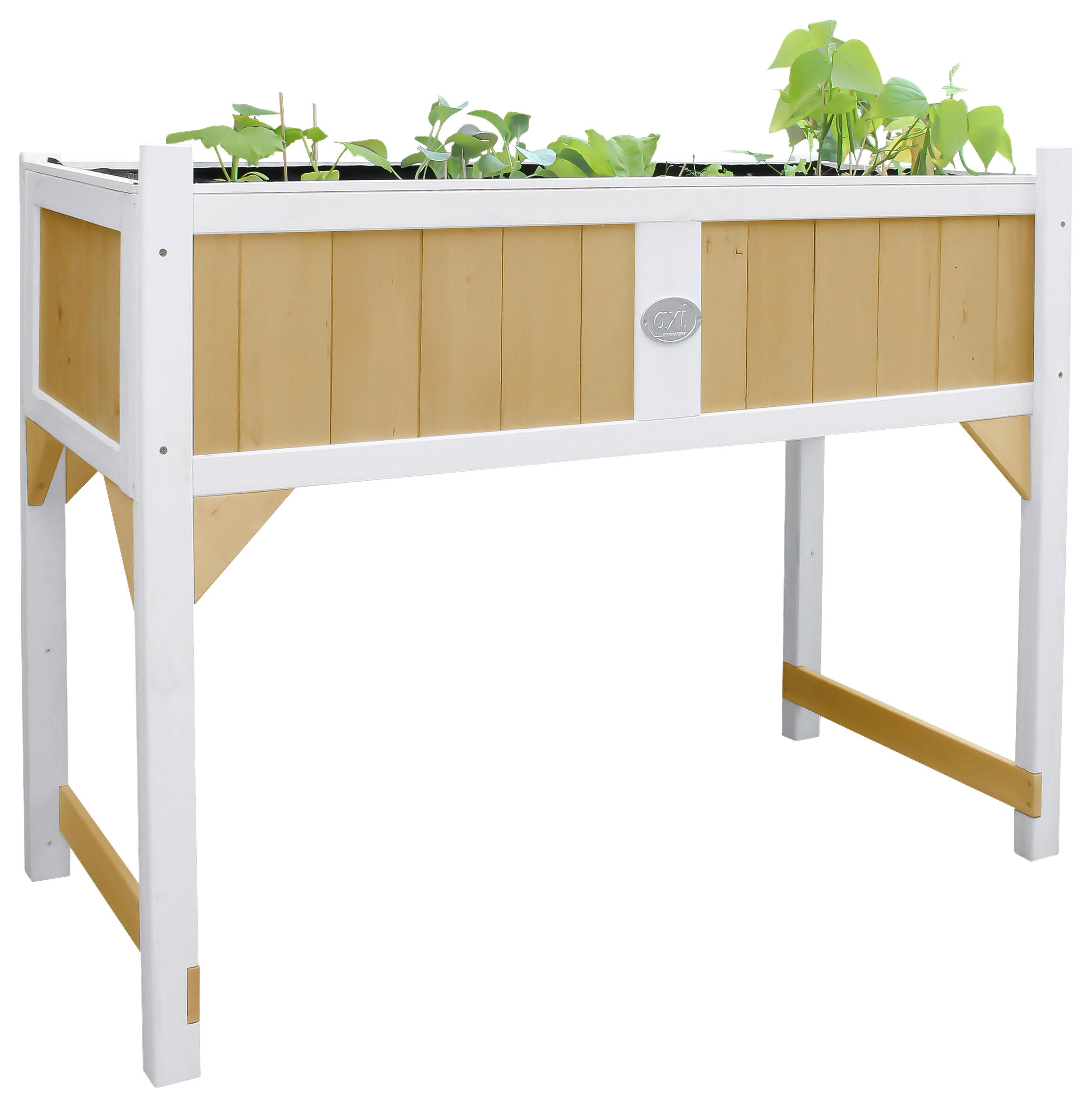 AXI Hochbeet B/H/L: ca. 54x90x120 cm Hochbeet - braun/weiß (120,00/54,00/90,00cm) - AXI