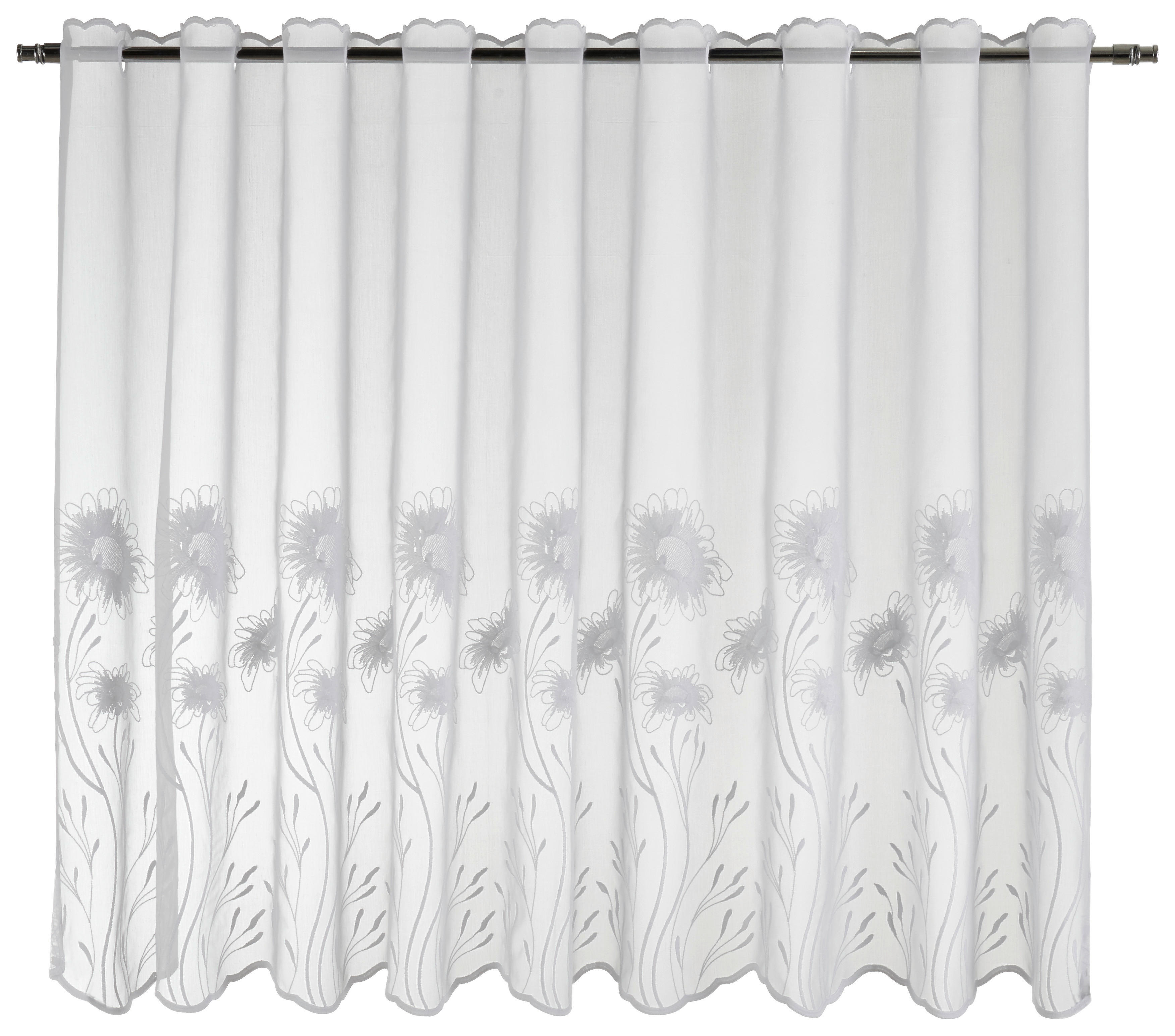 Scheibengardine Kristin weiß B/L: ca. 75x140 cm Kristin - weiß (75,00/140,00cm) - POCOline