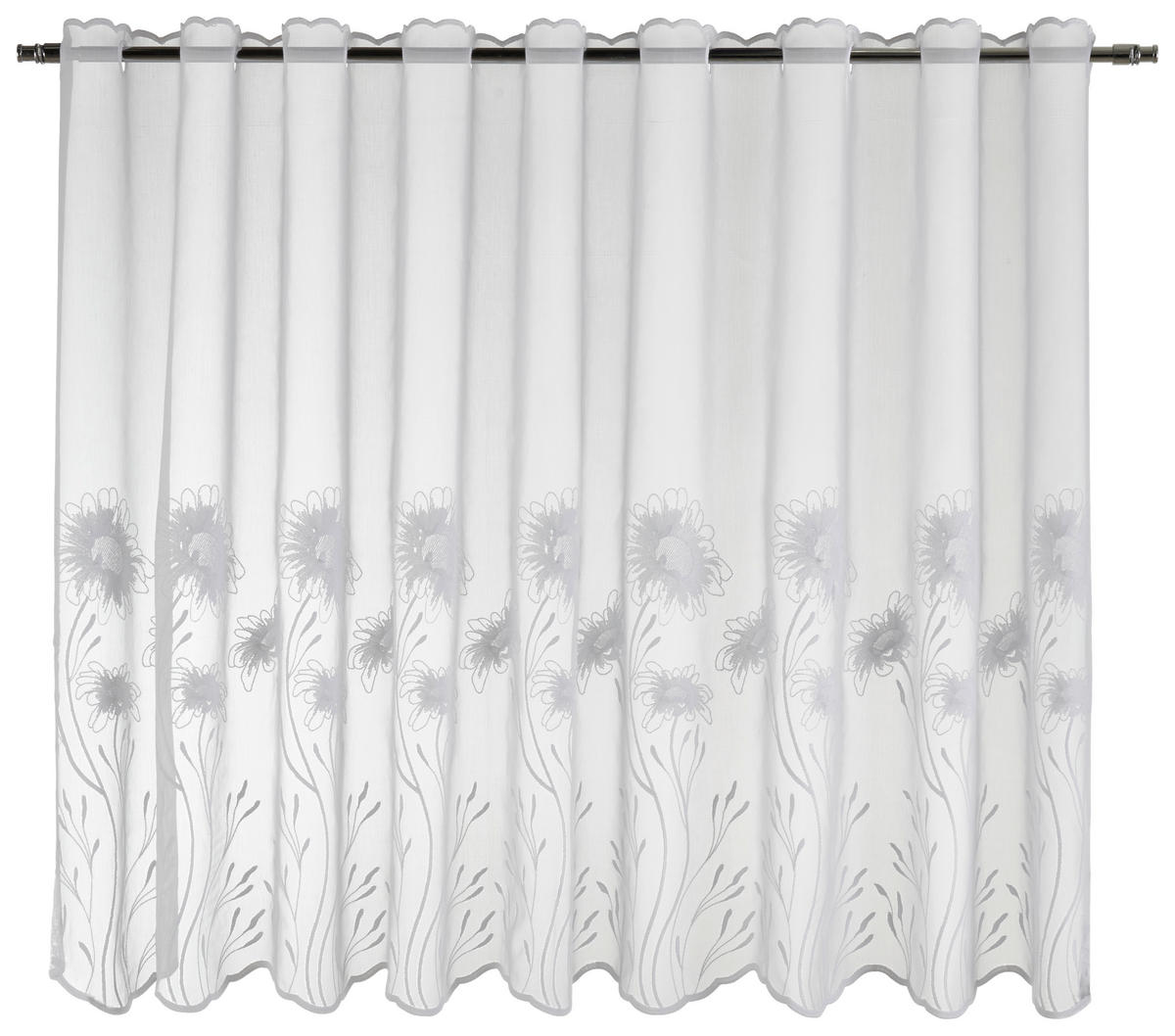 POCOline Scheibengardine Kristin weiß B/L: ca. 75x140 cm Kristin - weiß (75,00/140,00cm) - POCOline