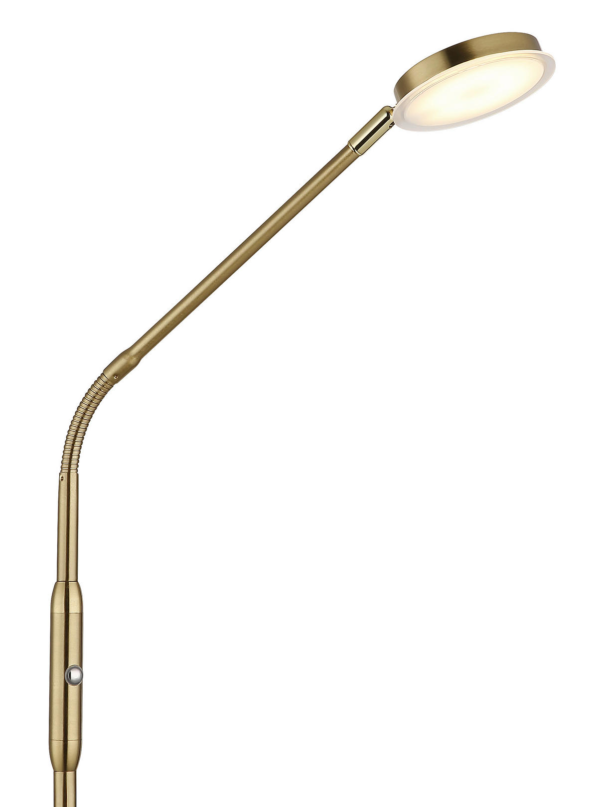 GLOBO Stehleuchte messing Metall B/H/L: ca. 20x173x52 cm 1 Brennstellen SILVIO - messing (52,00/20,00/173,00cm) - GLOBO