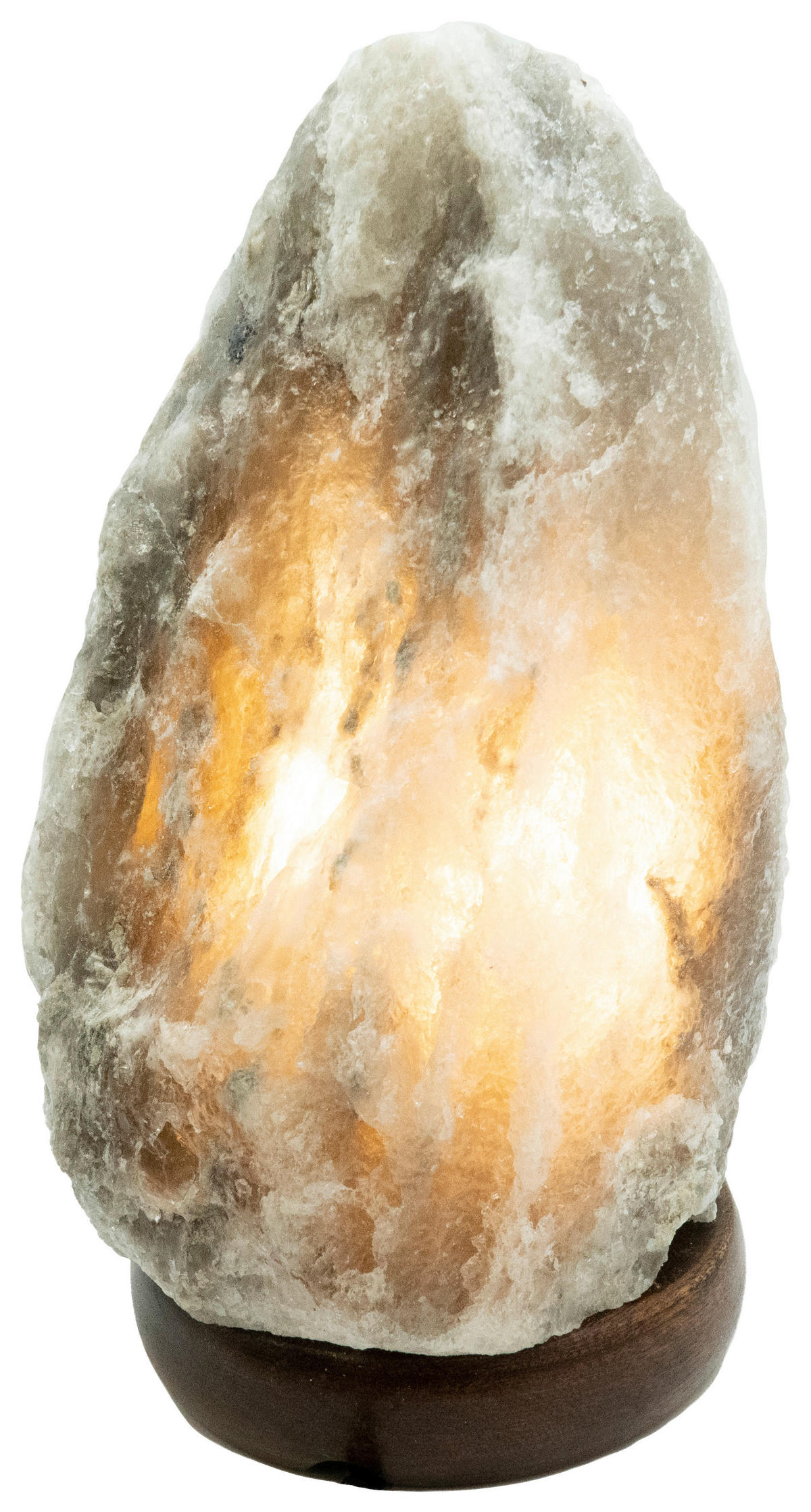 GLOBO Tischleuchte grau braun Holz H/D: ca. 20,3x11,4 cm E14 1 Brennstellen Tischleuchte_Stone grau - braun/grau (11,40/20,30cm) - GLOBO