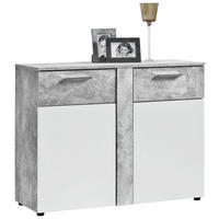 Kommode Trentino Beton Optik weiß B/H/T: ca. 100x81x40 cm Trentino - weiß (100,00/81,00/40,00cm)
