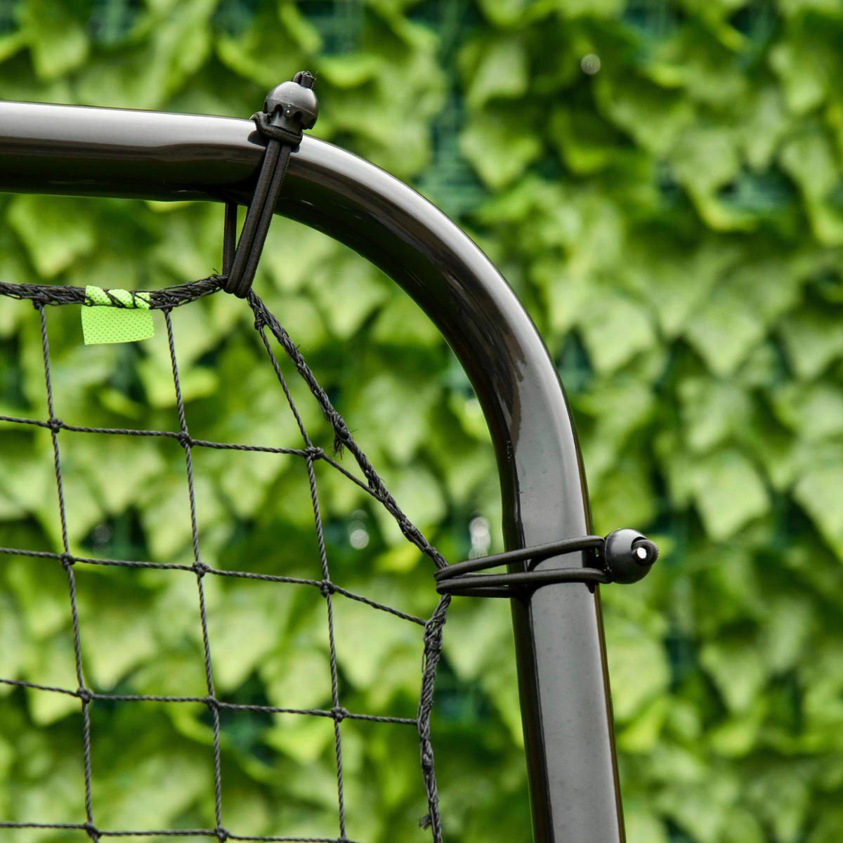 HOMCOM Outdoor-Spielzeug schwarz B/H/L: ca. 73x123x178,5 cm Fußball_Rebounder - schwarz (178,50/73,00/123,00cm) - HOMCOM