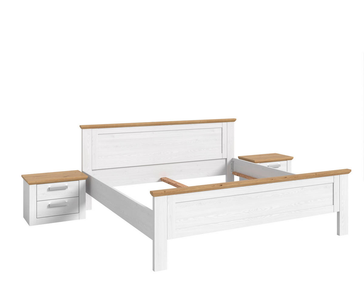 Bettanlage VERONA Sibiu Lärche Nachbildung Eiche Artisan Nachbildung VERONA - Eiche (301,00/90,00/209,00cm) - xonox.home