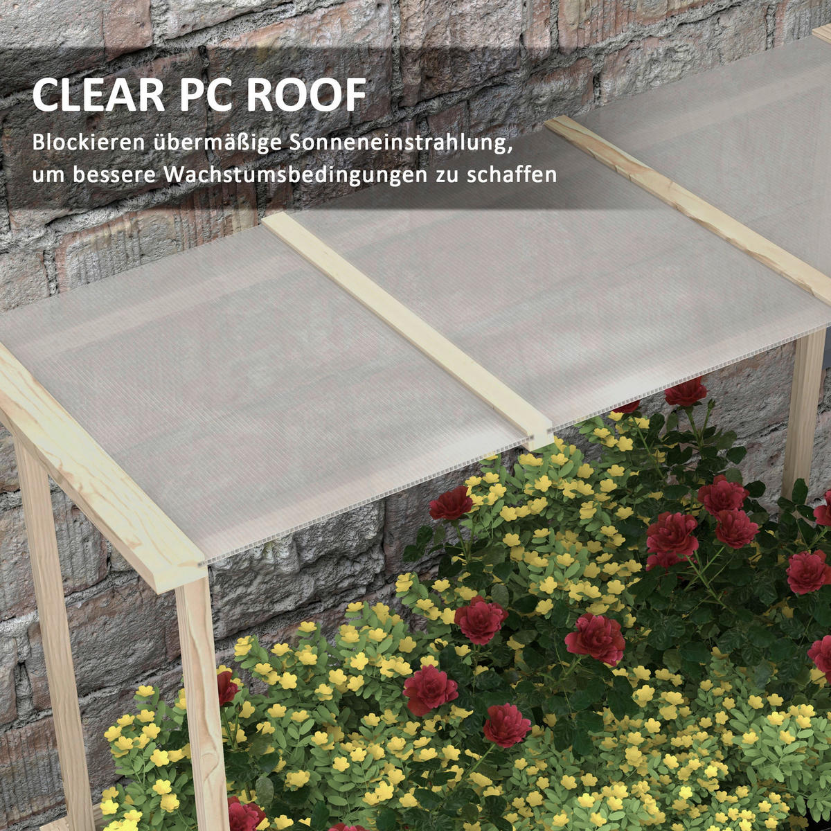 Outsunny Hochbeet natur Edelstahl B/H/L: ca. 60x110x152 cm Hochbeet - natur (152,00/60,00/110,00cm) - Outsunny