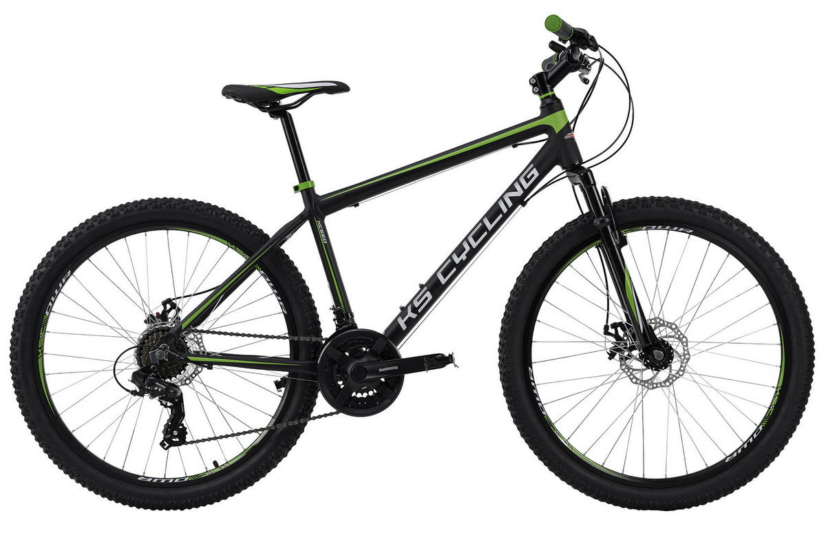 KS-Cycling Mountain-Bike Hardtail 26" Xceed 832M grün ca. 26 Zoll Xceed - schwarz/grün (50,00cm) - KS-Cycling