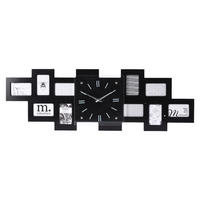 Wanduhr schwarz Wanduhr_eckig - weiß/schwarz