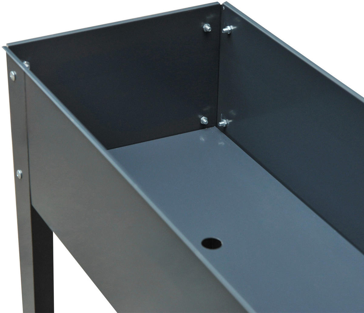 Outsunny Hochbeet B/H/T: ca. 100x80x30 cm Hochbeet 845-085GY - dunkelgrau (100,00/80,00/30,00cm) - Outsunny