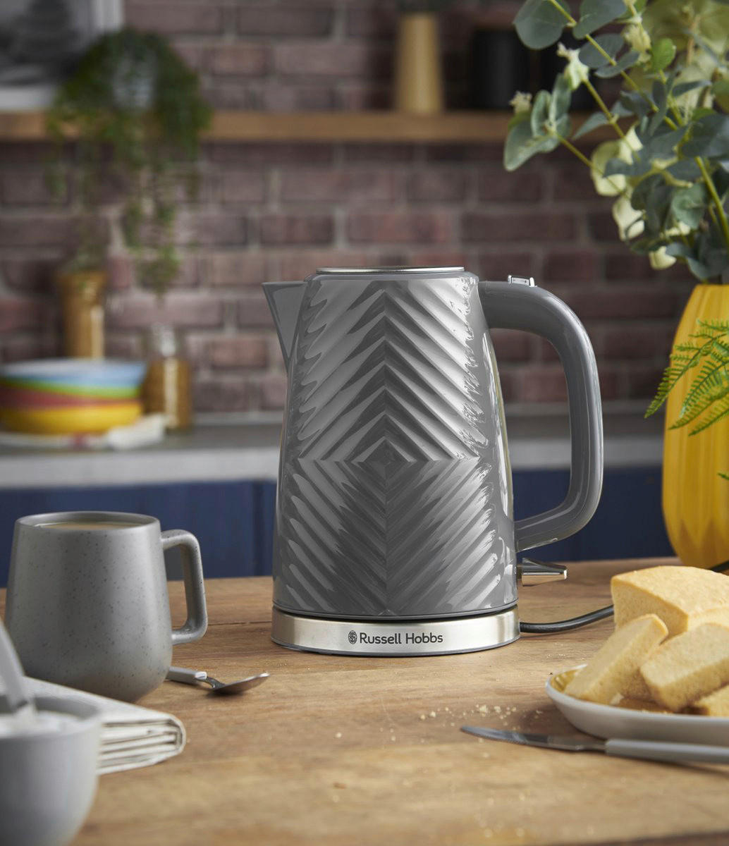 Russell Hobbs Wasserkocher grau Kunststoff B/H/L: ca. 22x24x22 cm ca. 1,7 l 26382-70/RH - grau (22,00/22,00/24,00cm) - Russell Hobbs