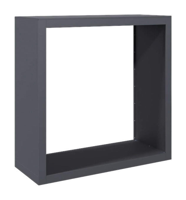 VidaXL Brennholzregal anthrazit B/H/L: ca. 40x100x100 cm Brennholzregal - anthrazit (100,00/40,00/100,00cm) - VidaXL