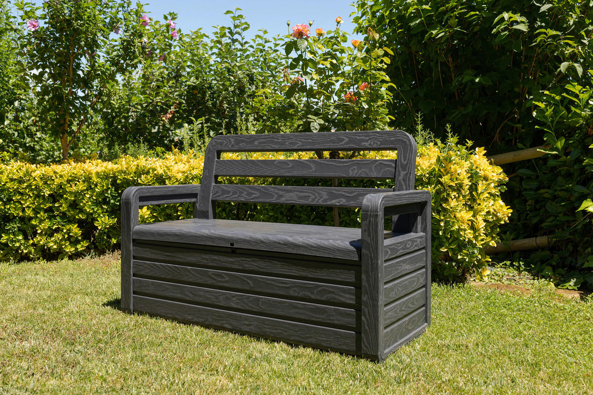 Toomax Gartenbank Foreverspring schwarz Kunststoff B/H/L: ca. 58x89x133 cm Foreverspring - schwarz (133,00/58,00/89,00cm) - Toomax