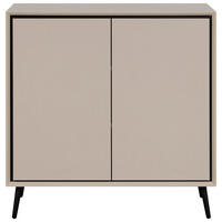 Kommode Arona sand schwarz B/H/T: ca. 90x90x38 cm Arona - sand/schwarz (90,00/90,00/38,00cm)