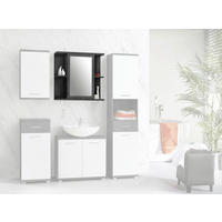 Spiegelschrank  Beton dunkel Optik B/H/T: ca. 69,8x68,8x23,2 cm Champ_Spiegelschrank CMPV063-U41 - (69,80/68,80/23,20cm)