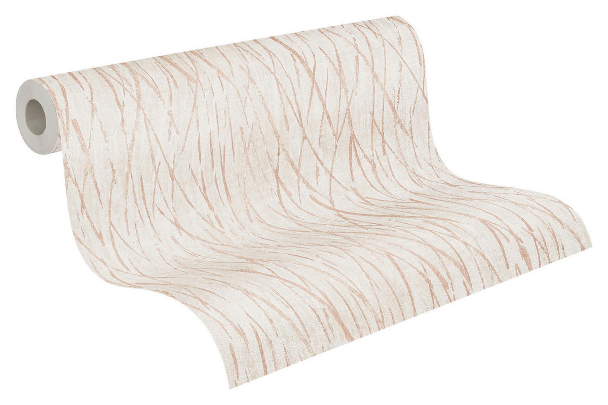 A.S.Création Vliestapete grau silber Kupfer B/H/D: ca. 53x1005x8,8 cm Vliestapete - Kupfer/silber (8,80/1005,00cm) - A.S.Creation