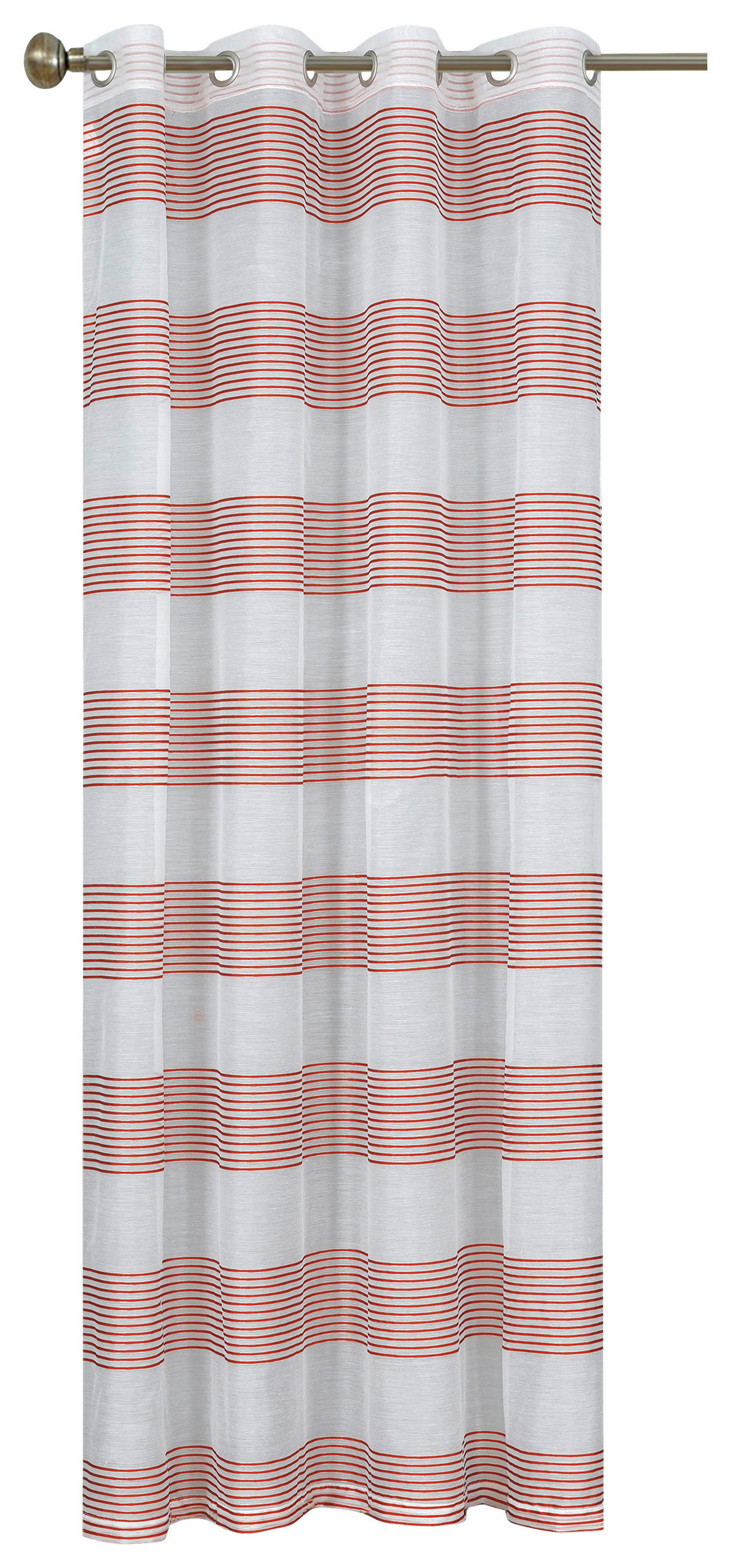 Ösenvorhang Mina rost B/L: ca. 135x245 cm Mina - rot/rost (135,00/245,00cm) - home Topline