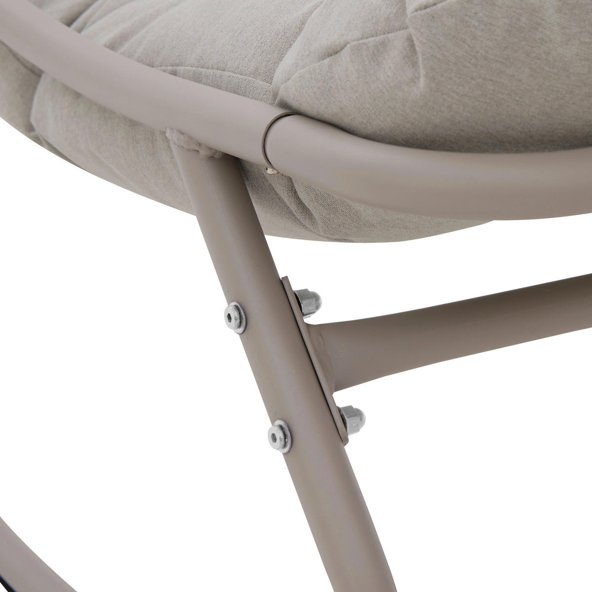 POCOline Gartenstuhl beige Polyester B/H/L: ca. 78x74x101 cm Schaukelstuhl - beige (101,00/78,00/74,00cm) - POCOline