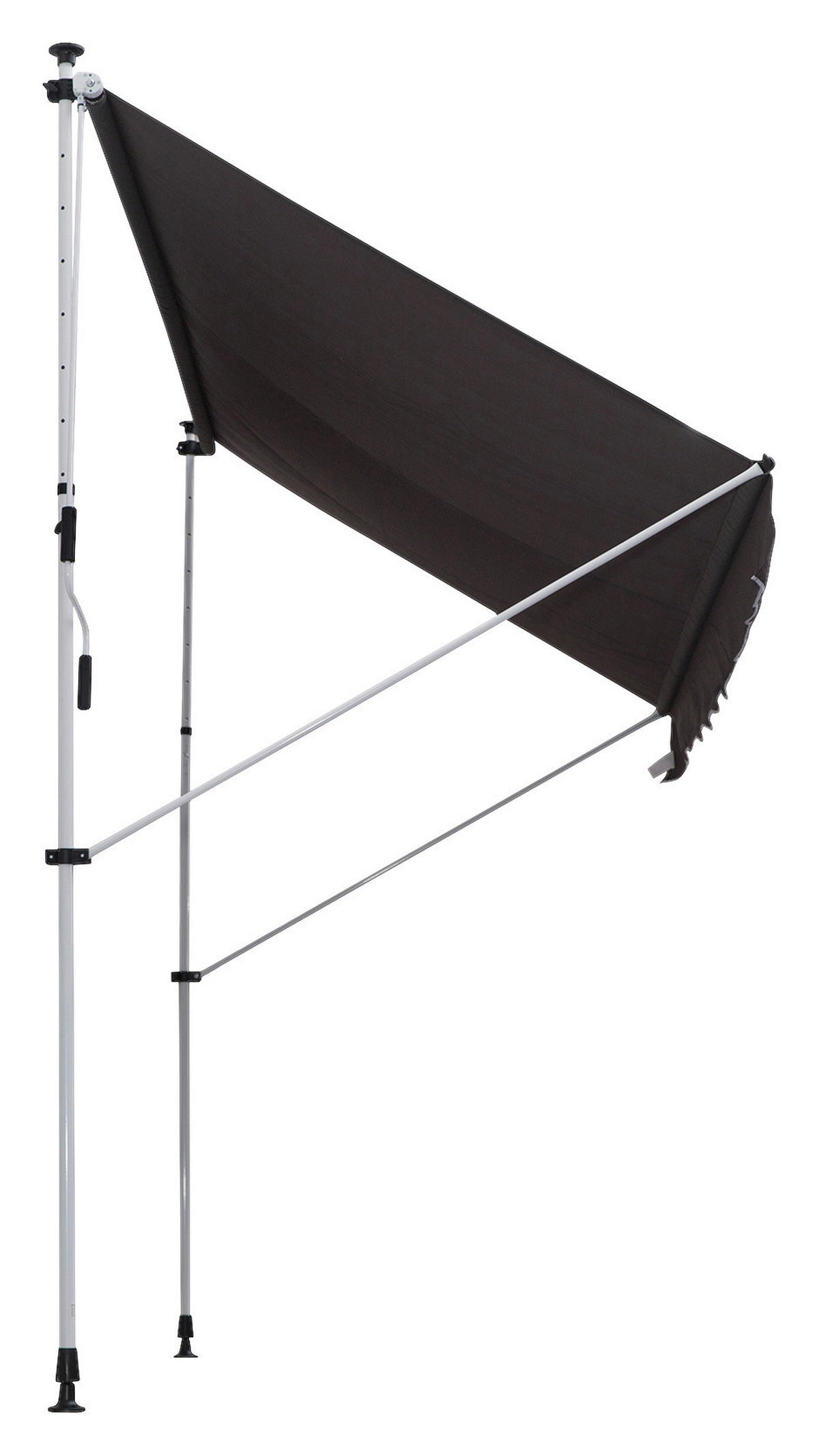 Klemm-Markise grau B/H/L: ca. 300x280x150 cm Klemmmarkise mit Faltarm - grau (150,00/300,00/280,00cm) - Outsunny