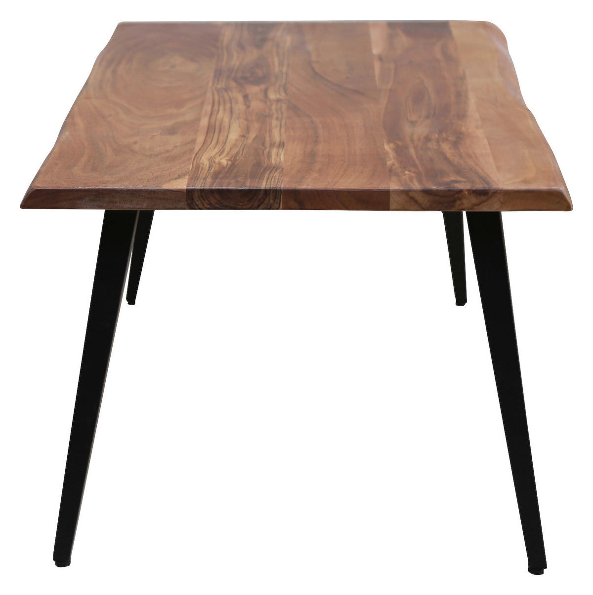 Couchtisch CADDY natur schwarz pulverbeschichtet B/H/T: ca. 110x45x60 cm CADDY - natur/schwarz (110,00/45,00/60,00cm) - byLIVING