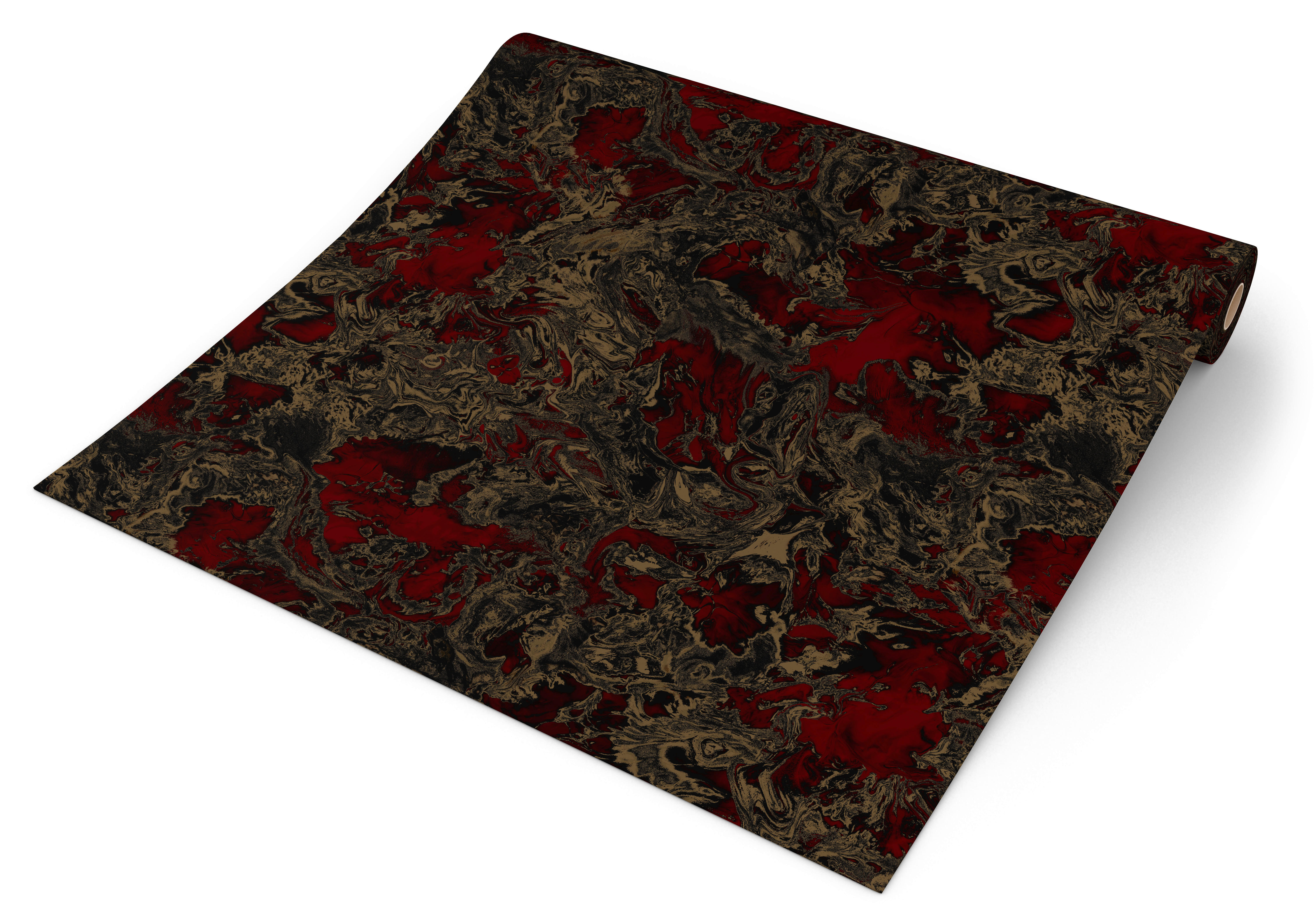 Vinyltapete Marmoroptik bordeauxrot gold B/L: ca. 53x1005 cm Vinyltapete_A55610 - gold/bordeauxrot (53,00/1005,00cm)