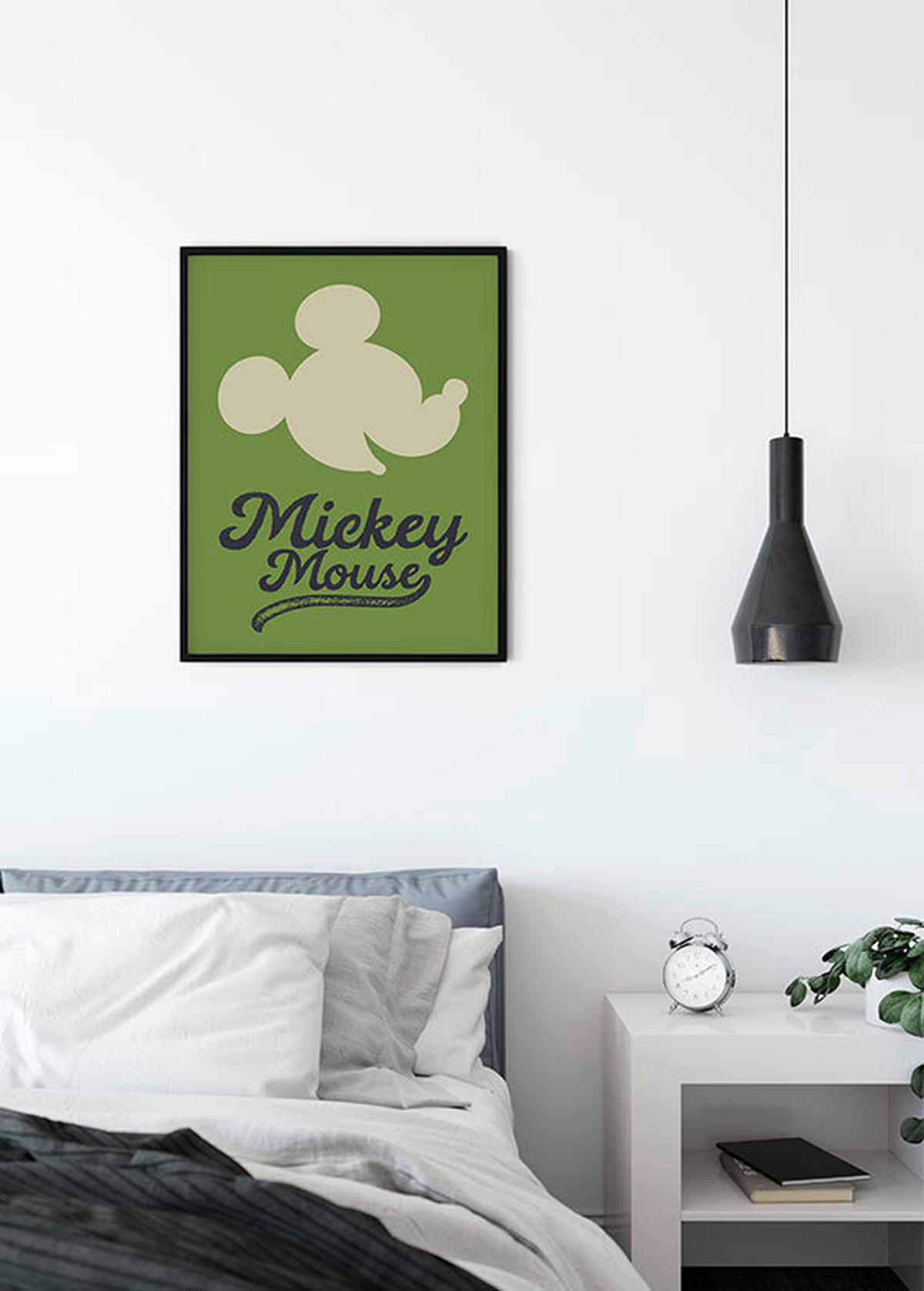 Komar Poster Mickey Mouse Green Head Disney B/L: ca. 50x70 cm Mickey Mouse Green Head - (50,00/70,00cm) - Komar