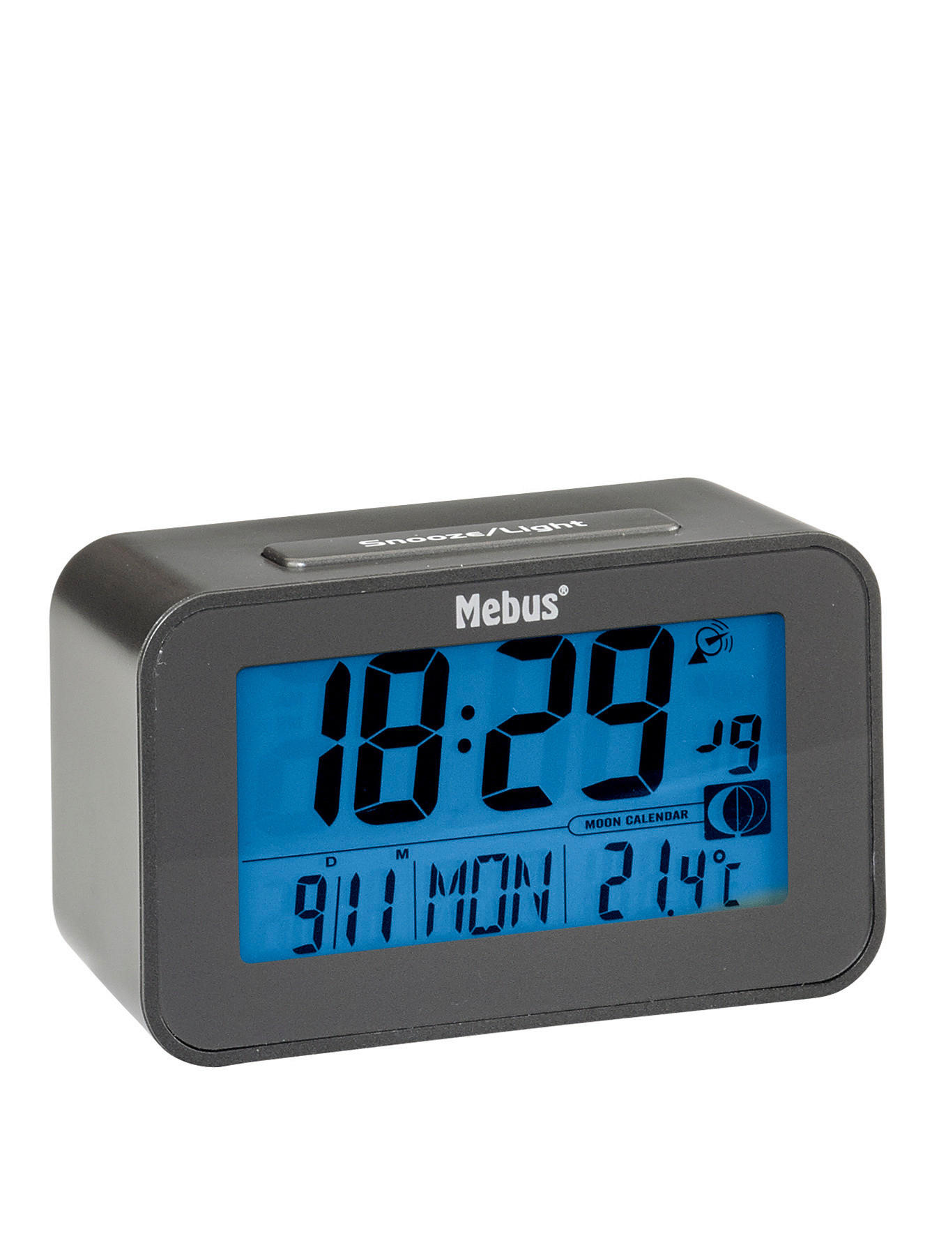 Mebus Wecker schwarz B/L: ca. 4,8x12 cm Wecker_Funk - schwarz (4,80/12,00cm) - Mebus