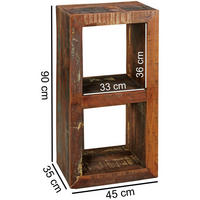 Standregal natur B/H/T: ca. 45x90x35 cm Standregal - natur (45,00/90,00/35,00cm) - Wohnling