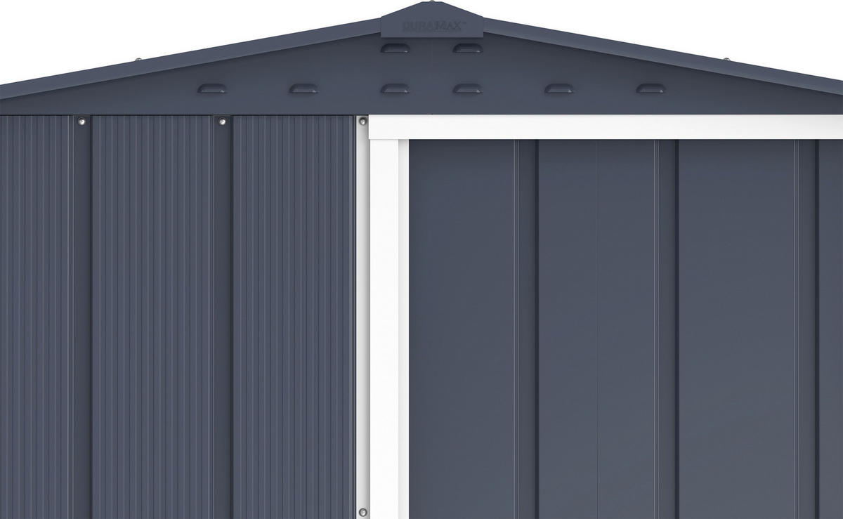 VCM Gerätehaus anthrazit B/H/L: ca. 163x182x112 cm Gerätehaus mit Schiebetür - anthrazit (112,00/163,00/182,00cm) - VCM
