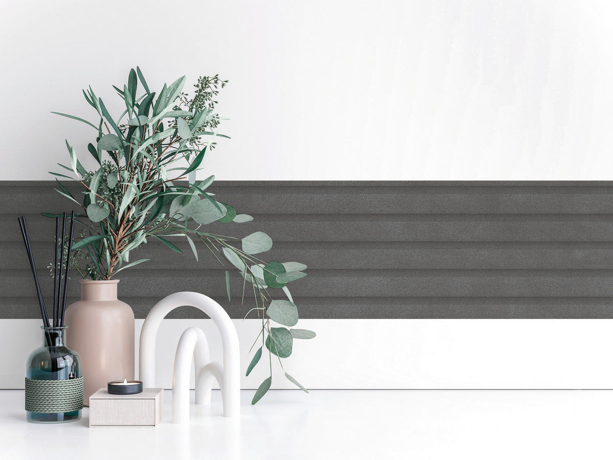 A.S.Création Bordüre schwarz grau B/H/D: ca. 17x500x6,8 cm Bordüre_selbstklebend - schwarz/grau (6,80/500,00cm) - A.S.Creation