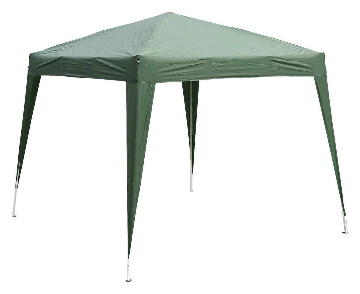 Outsunny Pavillon grün Stahl B/H/L: ca. 240x250x240 cm Pavillon - grün (240,00/240,00/250,00cm) - Outsunny