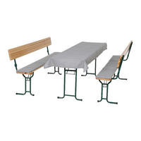 Auflagenset Festzeltgarnitur Festzeltgarnitur - hellgrau