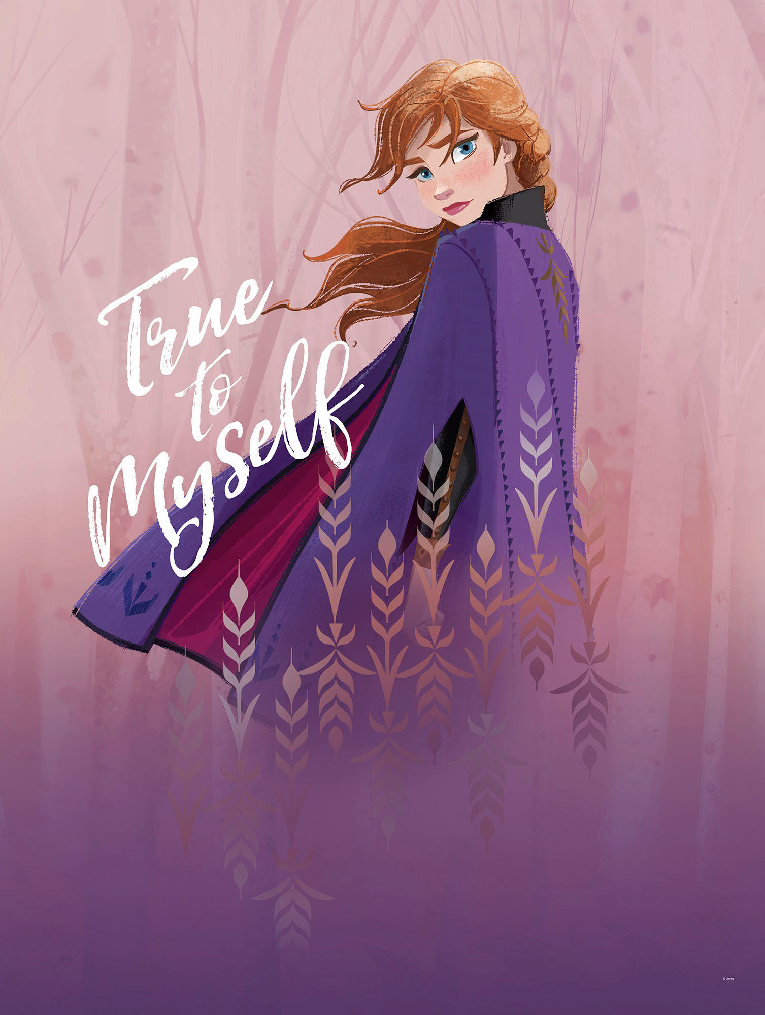 Komar Poster Frozen Anna True to Myself Disney B/L: ca. 30x40 cm günstig online kaufen