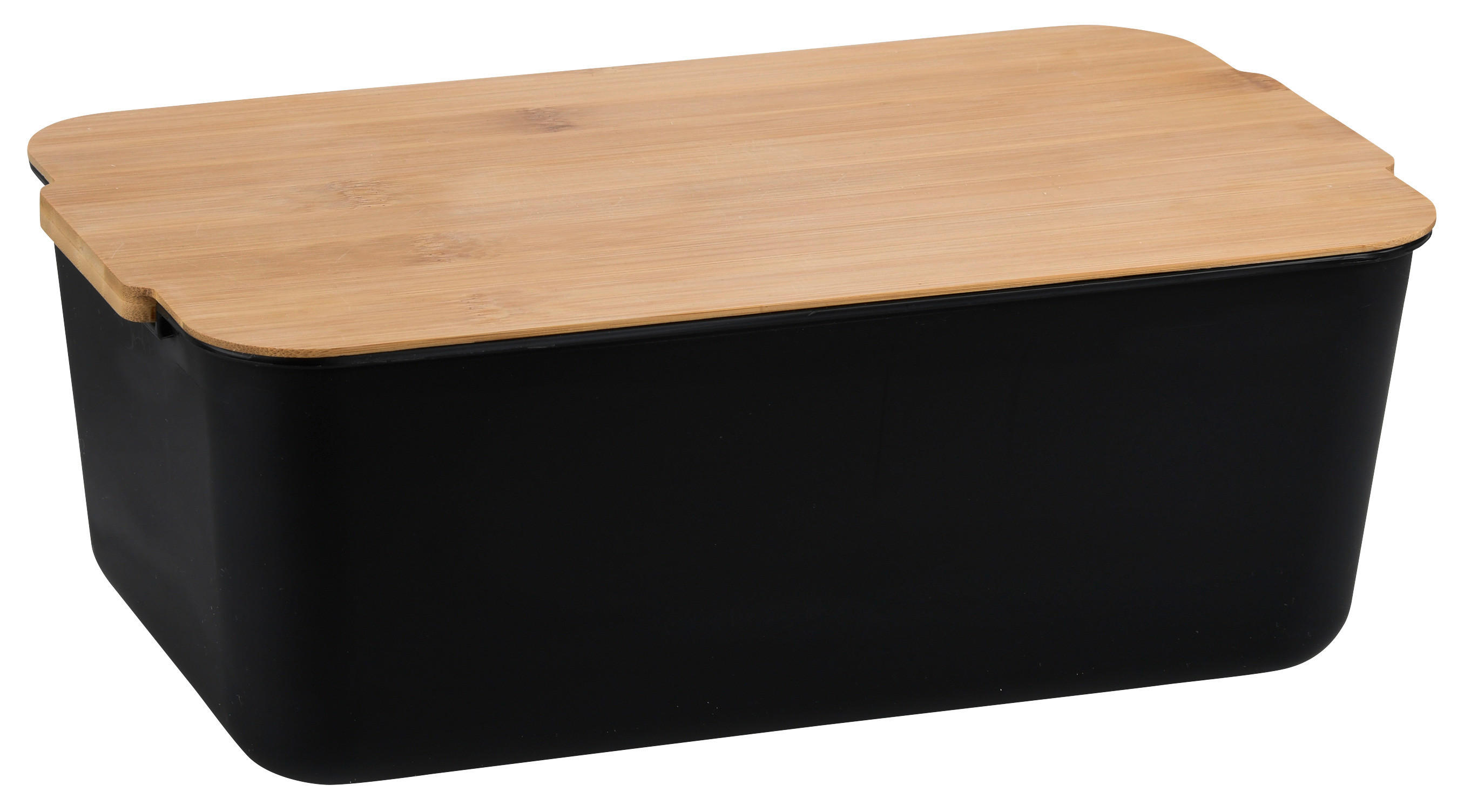 Kesper Brotkasten schwarz Kunststoff B/H/T: ca. 31x12x19 cm Brotbox - schwarz (31,00/12,00/19,00cm) - Kesper