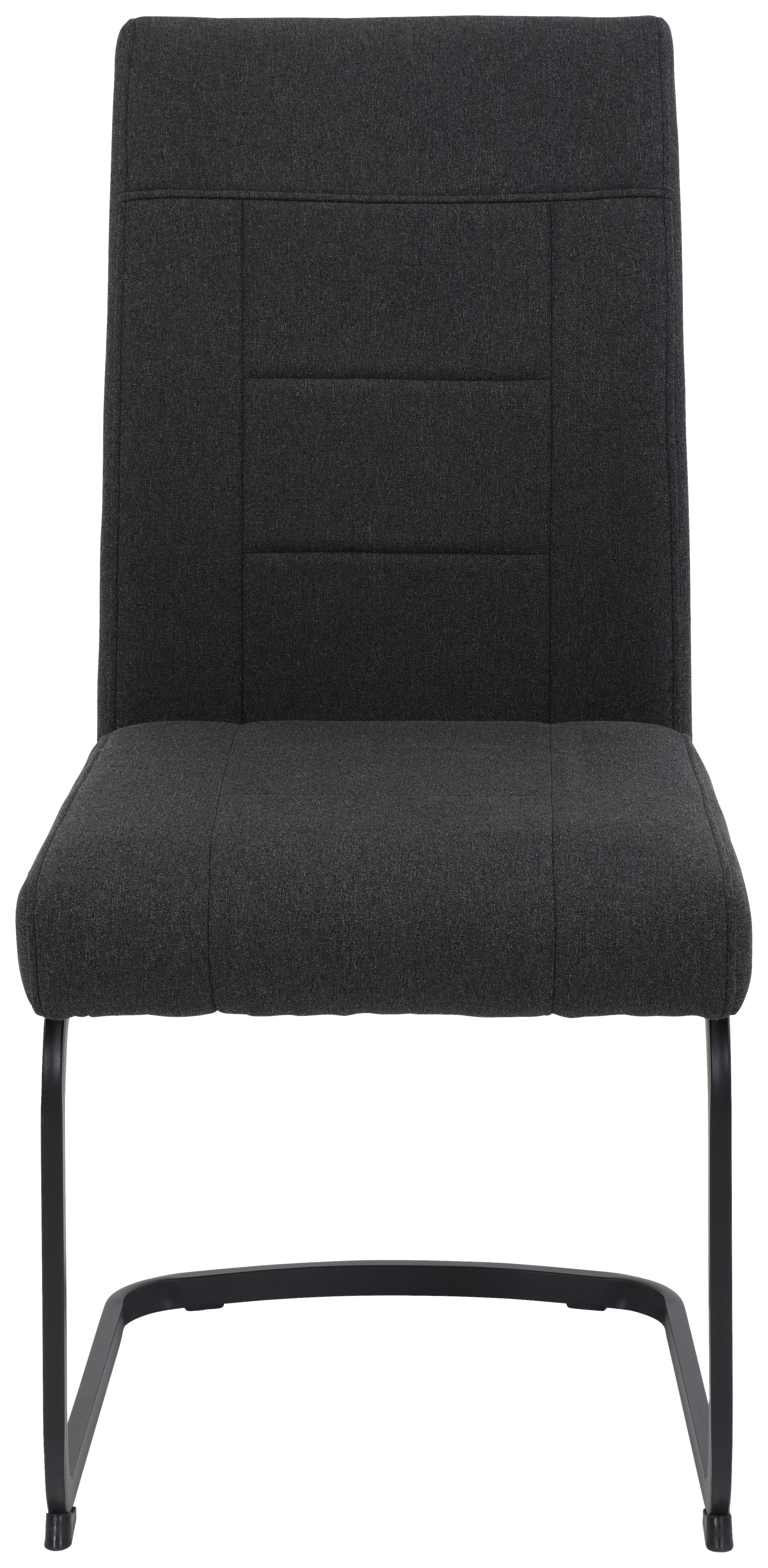 Schwingstuhl Brindisi, 4er-Set anthrazit Metall Webstoff B/H/T: ca. 48x98,5x67 cm Brindisi, 4er-Set - anthrazit (48,00/98,50/67,00cm) - Hela