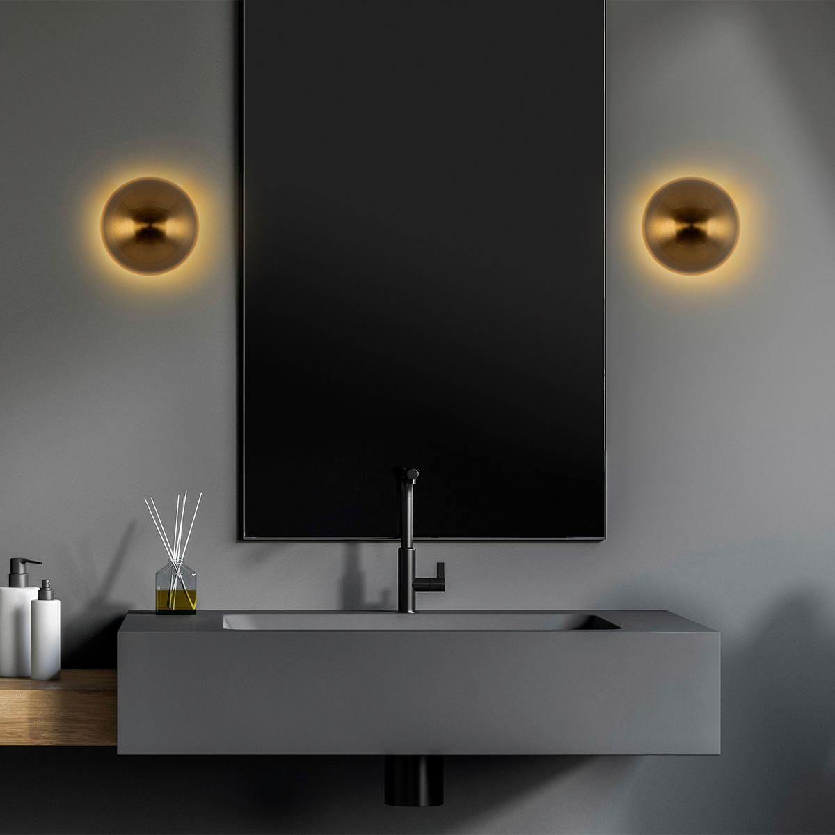 Opviq Wandleuchte gold Metall B/H/L: ca. 20x16x20 cm G9 1 Brennstellen Fungal - gold (20,00/20,00/16,00cm) - Opviq