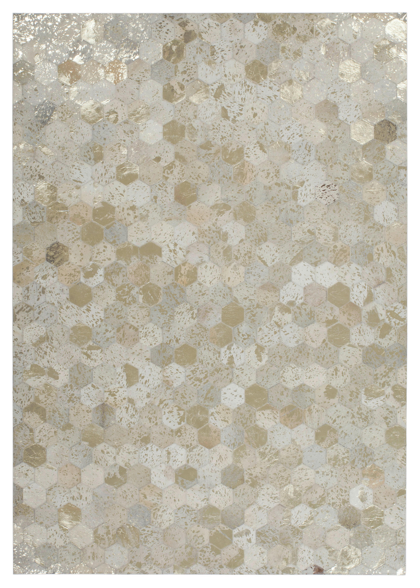 360Living Teppich Dazzle elfenbein B/L: ca. 120x170 cm Dazzle - gold/elfenbein (120,00/170,00cm) - 360Living
