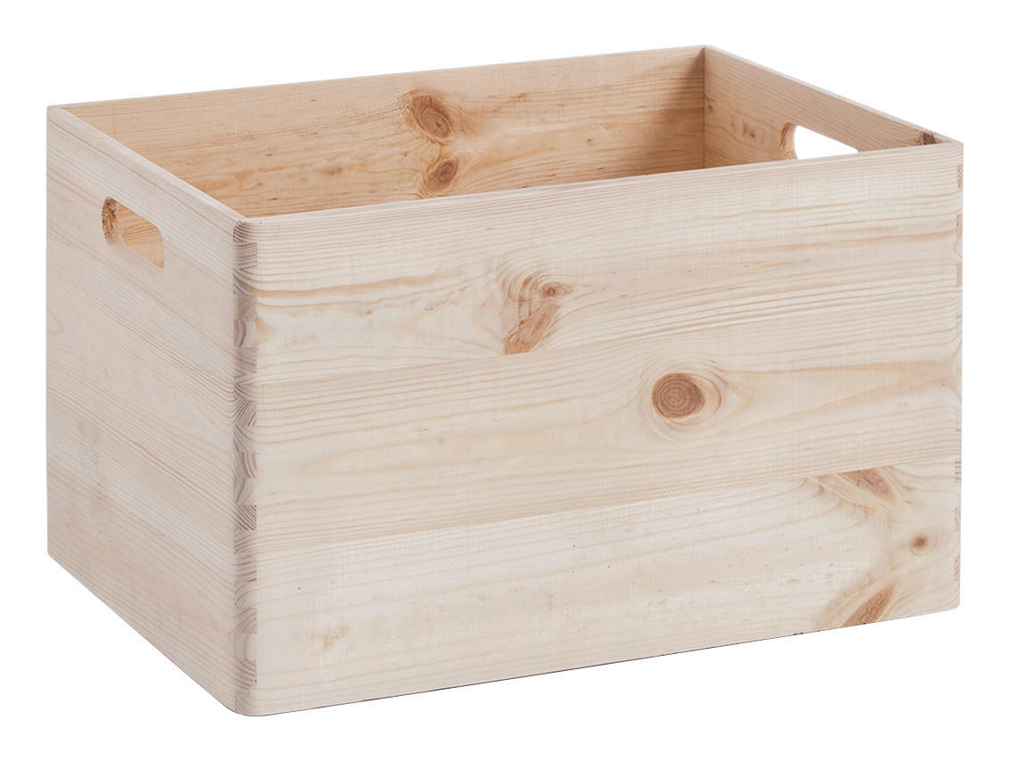 Zeller Allzweckkiste natur Kiefer B/H/L: ca. 40x24x30 cm Allzweckkiste - natur (30,00/40,00/24,00cm) - Zeller