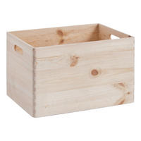 Zeller Allzweckkiste natur Kiefer B/H/L: ca. 40x24x30 cm Allzweckkiste - natur (30,00/40,00/24,00cm) - Zeller