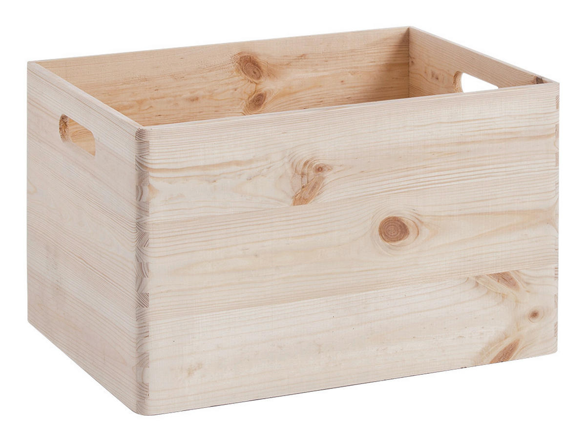 Zeller Allzweckkiste natur Kiefer B/H/L: ca. 40x24x30 cm Allzweckkiste - natur (30,00/40,00/24,00cm) - Zeller