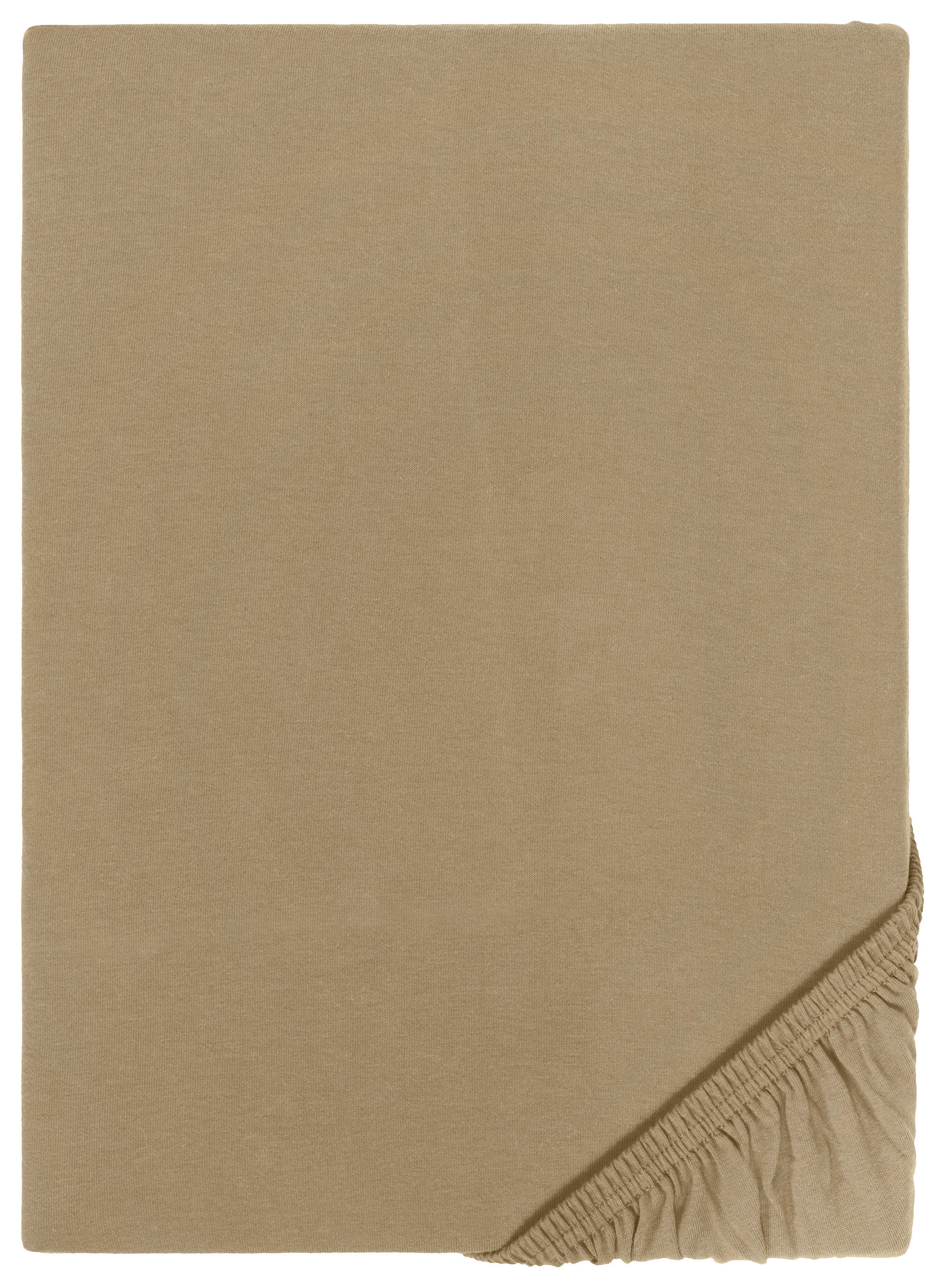Boxspring Spannbetttuch Boxspring-Spannbetttuch taupe - taupe (200,00/180,00/40,00cm) - POCOline