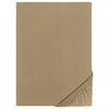 Boxspring Spannbetttuch Boxspring-Spannbetttuch taupe - taupe (200,00/180,00/40,00cm) - POCOline