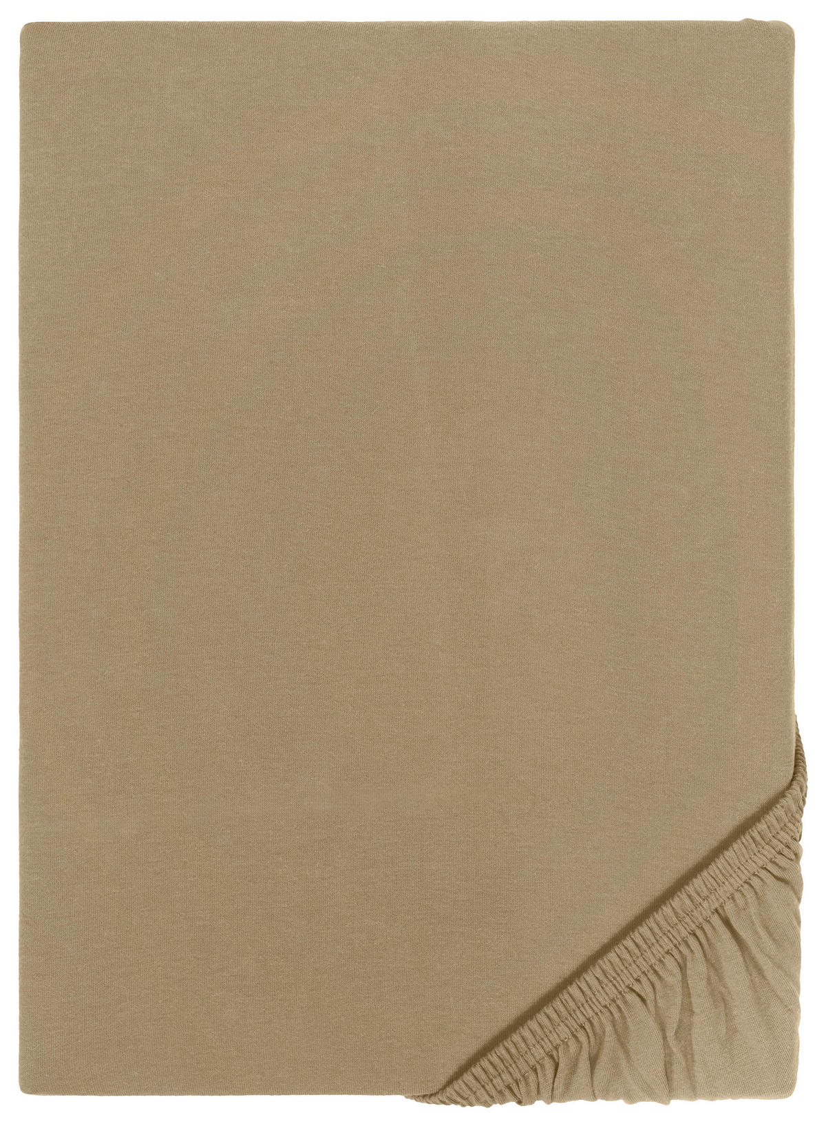 Boxspring Spannbetttuch Boxspring-Spannbetttuch taupe - taupe (200,00/180,00/40,00cm) - POCOline