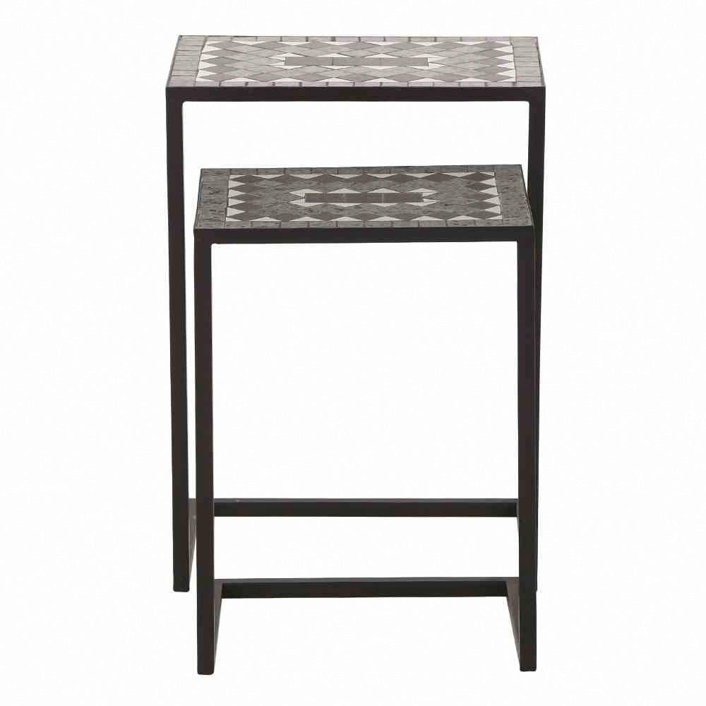 Gardamo Tischset COMO schwarz Stahl COMO - schwarz - Gardamo