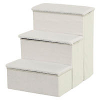 PawHut Haustiertreppe weiß MDF B/H/L: ca. 54x48x40 cm Haustiertreppe - weiß (40,00/54,00/48,00cm) - PawHut