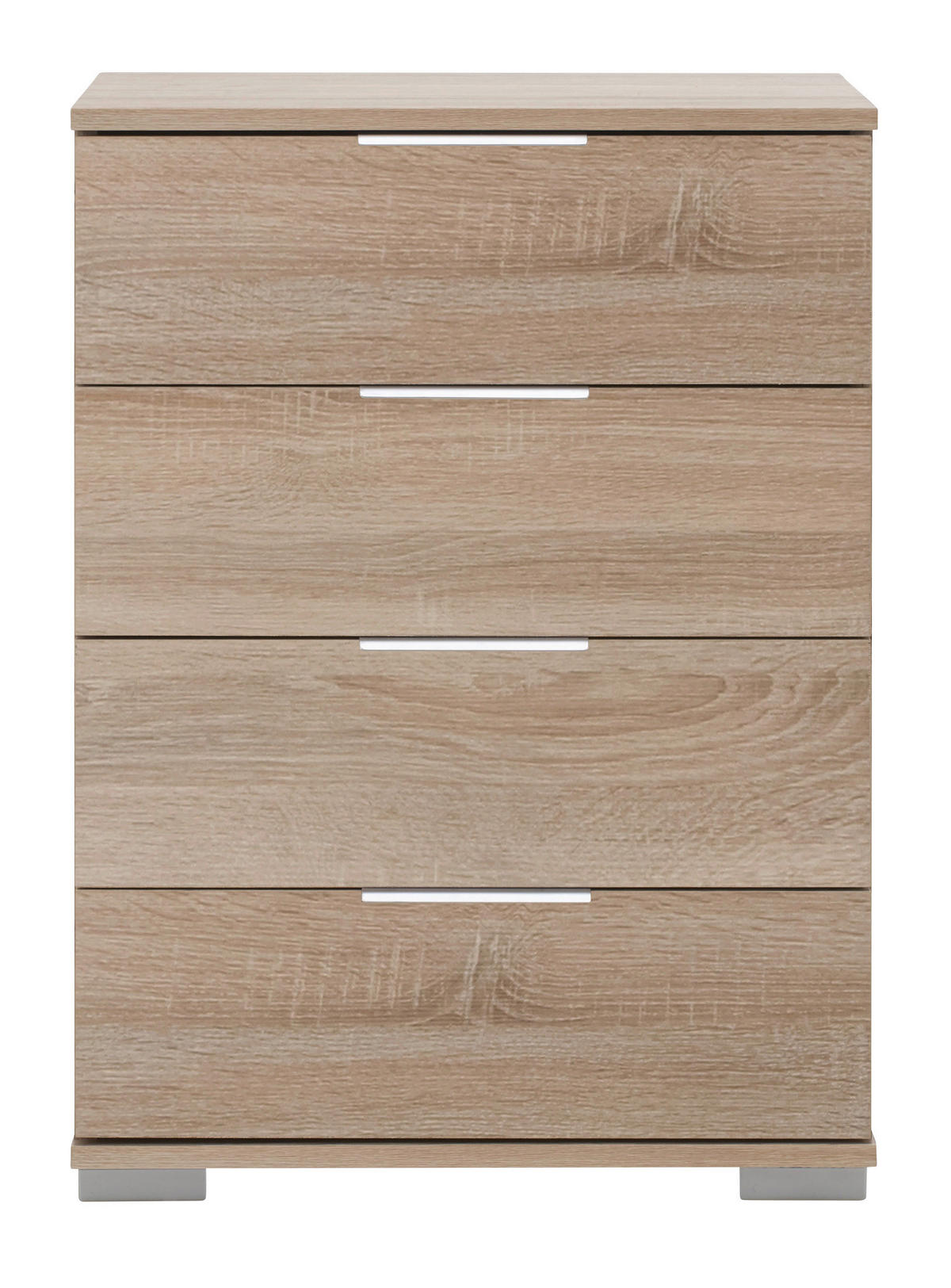 Nachtkonsole Easy Plus Eiche Sägerau Nachbildung B/H/T: ca. 52x74x38 cm Easy Plus - Eiche/Silbergrau (52,00/74,00/38,00cm)